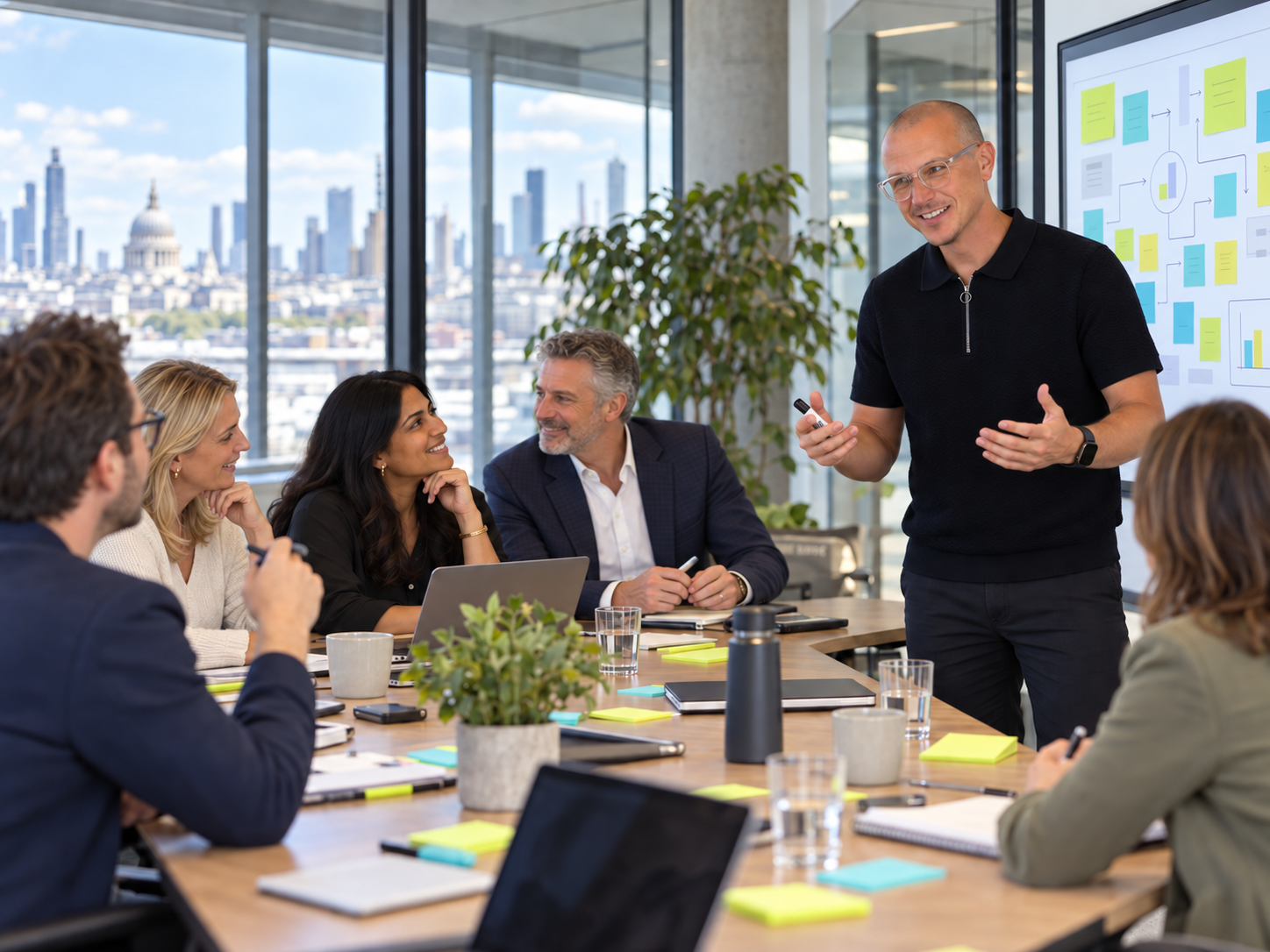 James Gray facilitating a digital strategy workshop with senior leaders